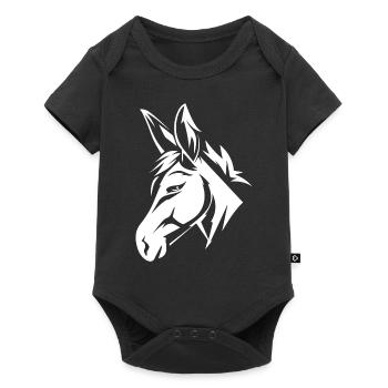 Donkey - Baby Premium short-sleeve bodysuit - black - Front