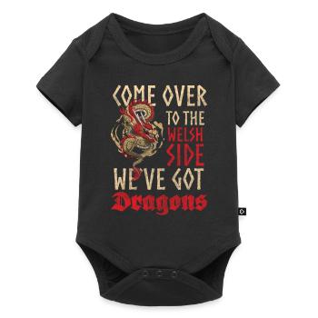 Dragon Fantasy Fairy Tale Asia - Baby Premium short-sleeve bodysuit - black - Front
