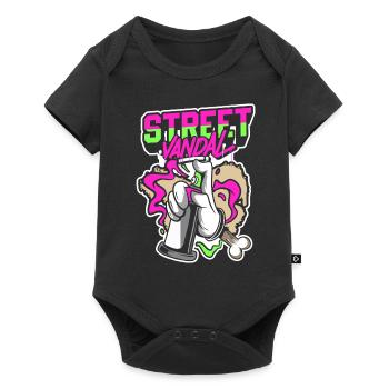Pulvérisateur de graffitis Rapper Streetmind - Body à manches courtes Premium Bébé - noir - Devant