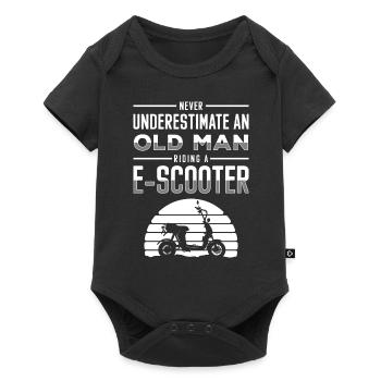 E-Scooter Race Driver Motor - Baby Premium short-sleeve bodysuit - black - Front