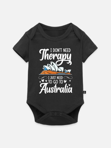 Outback Koala Metropole - Baby Premium Kurzarmbody - Schwarz