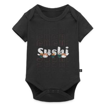 Sushi Food Restaurant Sashimi - Body à manches courtes Premium Bébé - noir - Devant