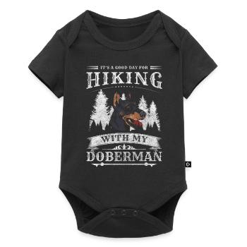 Doberman Dog Owner Animal - Baby Premium short-sleeve bodysuit - black - Front