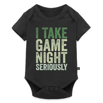 I take game night seriously - Body à manches courtes Premium Bébé - noir - Devant