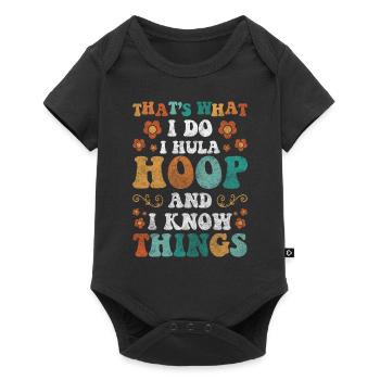 Sport Hoopdance - Baby Premium short-sleeve bodysuit - black - Front