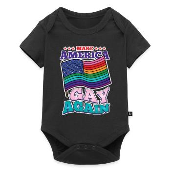 LGBTLGBTQ Rainbow Gay Lesbian Gift - Baby Premium short-sleeve bodysuit - black - Front