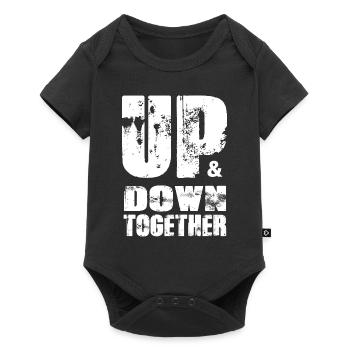 Up & down together - Baby Premium short-sleeve bodysuit - black - Front