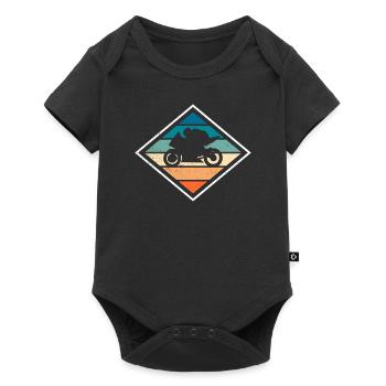 Racing motorcycle motorcycle vintage - Baby Premium short-sleeve bodysuit - black - Front