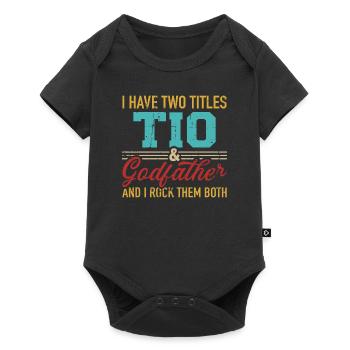 Godfather - Baby Premium short-sleeve bodysuit - black - Front
