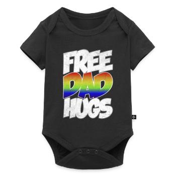 Cadeau gratuit de papa Hugs - Body à manches courtes Premium Bébé - noir - Devant