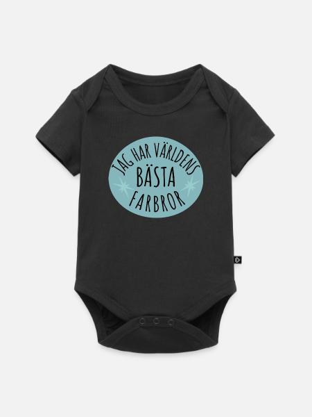 Värden bästa farbror - Baby Premium kortärmad bodysuit - svart