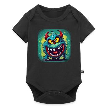 Cute little monster - Baby Premium short-sleeve bodysuit - black - Front