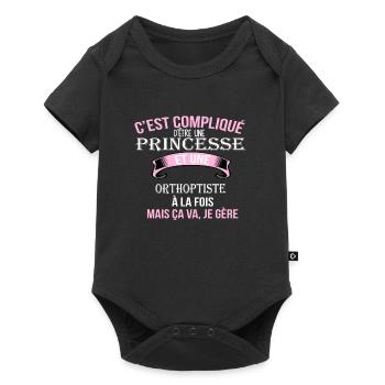 Orthoptiste - Body à manches courtes Premium Bébé - noir - Devant