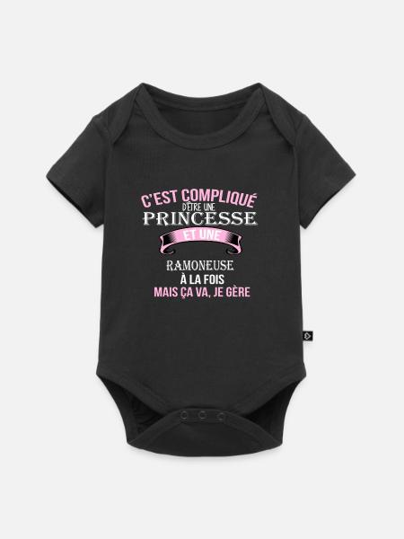 Ramoneuse - Body à manches courtes Premium Bébé - noir