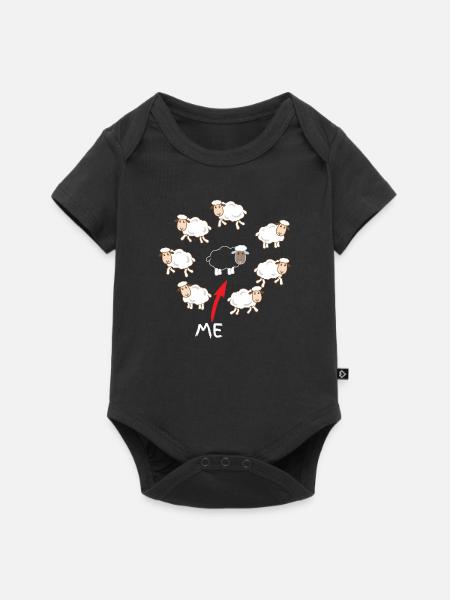 Mouton noir - Body à manches courtes Premium Bébé - noir