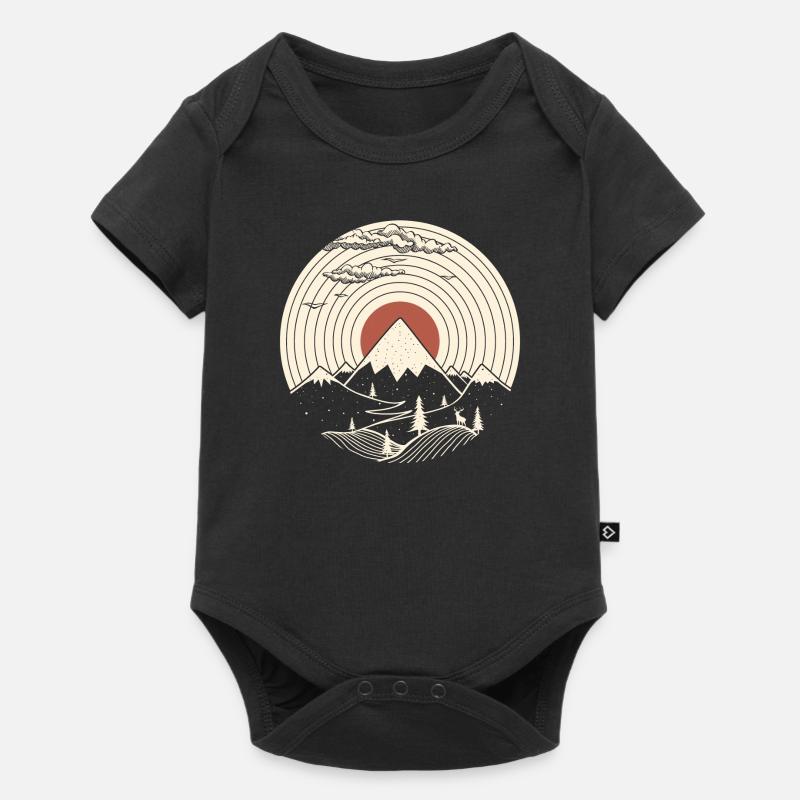 MTN LP Vinyle Mountain Graphique - Body à manches courtes Premium Bébé - noir