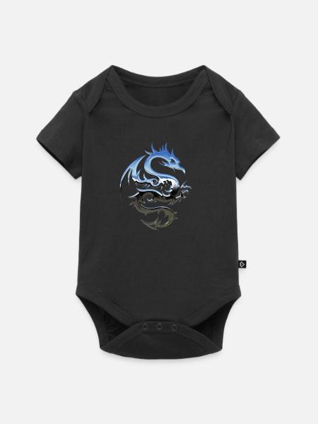 dragon - Body à manches courtes Premium Bébé - noir