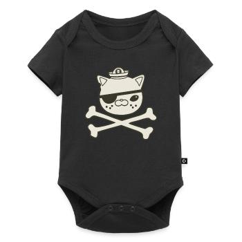 Pirate Funny Graphique - Body à manches courtes Premium Bébé - noir - Devant