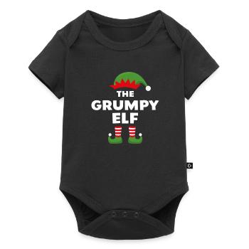 The Grumpy Elf - Baby Premium short-sleeve bodysuit - black - Front
