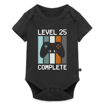 Gamer Level 25 Anniversaire 25 ans - Body à manches courtes Premium Bébé - noir - Devant