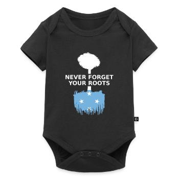 Micronesia Never Forget Your Micronesian Roots - Baby Premium short-sleeve bodysuit - black - Front