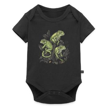 Chameleons Branch Reptiles Chameleon - Baby Premium short-sleeve bodysuit - black - Front