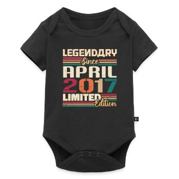 Legends are born in April 2017 - 2017 - Baby Premium short-sleeve bodysuit - black - Front
