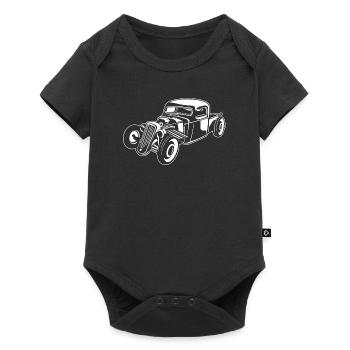 Hot Rod / Rat Rod 08_weiß - Baby Premium Kurzarmbody - Schwarz - Vorne