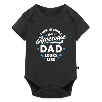 This Is What An Awesome Dad Looks Like - Baby Premium short-sleeve bodysuit - black - Front