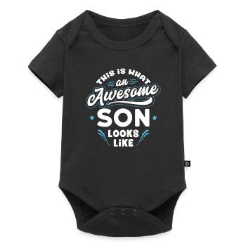 This Is What An Awesome Son Looks Like - Baby Premium short-sleeve bodysuit - black - Front