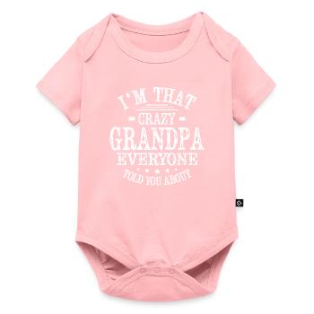 Crazy Grandpa - Body à manches courtes Premium Bébé - rose - Devant