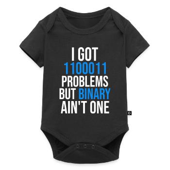 I got 99 problems but binary ain't one - Baby Premium Kurzarmbody - Schwarz - Vorne