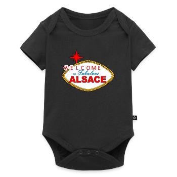 Alsace accessory T-shirt: Welcome to Alsace - Baby Premium short-sleeve bodysuit - black - Front