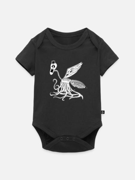 MixedMonsterW - Body à manches courtes Premium Bébé - noir