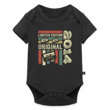 Vintage 2014 - Retro Birthday Quote 2014 - Baby Premium short-sleeve bodysuit - black - Front