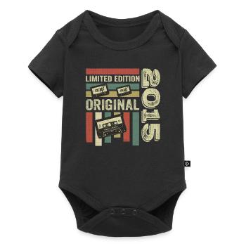 Vintage 2015 - Retro Birthday Quote 2015 - Baby Premium short-sleeve bodysuit - black - Front