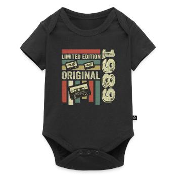 Vintage 1989 - Retro Birthday Quote 1989 - Baby Premium short-sleeve bodysuit - black - Front