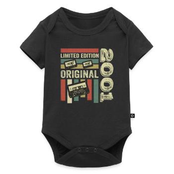 Vintage 2001 - Retro Birthday Quote 2001 - Baby Premium short-sleeve bodysuit - black - Front