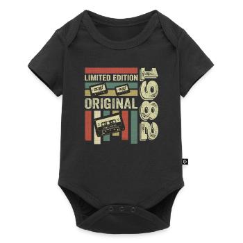 Vintage 1982 - Retro Geburtstagsspruch 1982 - Baby Premium Kurzarmbody - Schwarz - Vorne