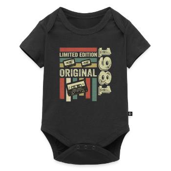 Vintage 1981 - Retro Birthday Quote 1981 - Baby Premium short-sleeve bodysuit - black - Front