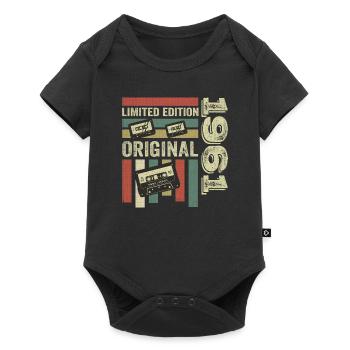 Vintage 1961 - Retro Birthday Quote 1961 - Baby Premium short-sleeve bodysuit - black - Front