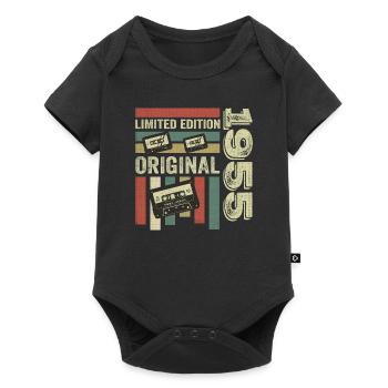 Vintage 1955 - Retro Birthday Saying 1955 - Baby Premium short-sleeve bodysuit - black - Front