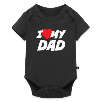 I Love my Dad - Baby Premium short-sleeve bodysuit - black - Front