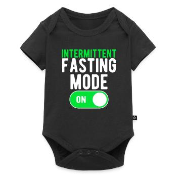 Mode de jeûne intermittent ON Régime de musculation - Body à manches courtes Premium Bébé - noir - Devant