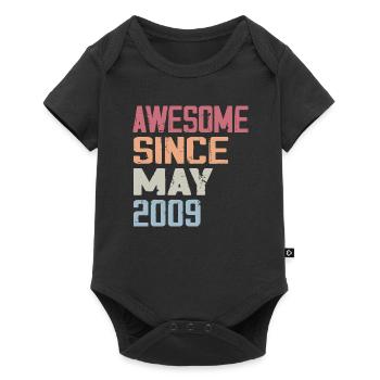 May 2009 Birthday 2009 Retro 2009 May Vintage - Baby Premium short-sleeve bodysuit - black - Front