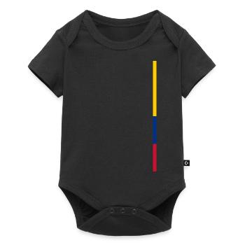 Colombia Stripe - Baby Premium short-sleeve bodysuit - black - Front