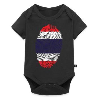 Empreintes digitales - Thaïlande - Body à manches courtes Premium Bébé - noir - Devant