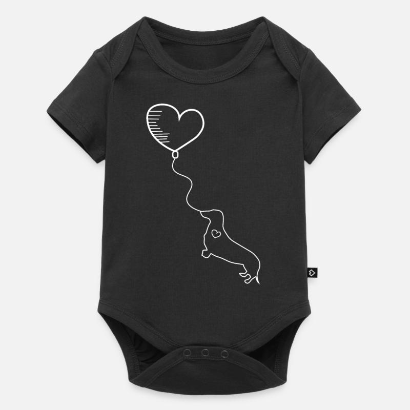 Dackel - Dachshund - Teckel - Baby Premium Kurzarmbody - Schwarz