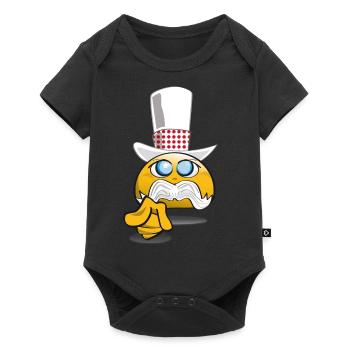 emoticon_recrute_2 - Body à manches courtes Premium Bébé - noir - Devant
