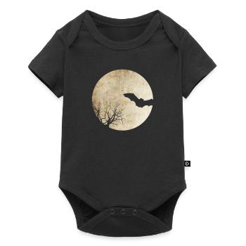 Nuit de chauve-souris - Body à manches courtes Premium Bébé - noir - Devant